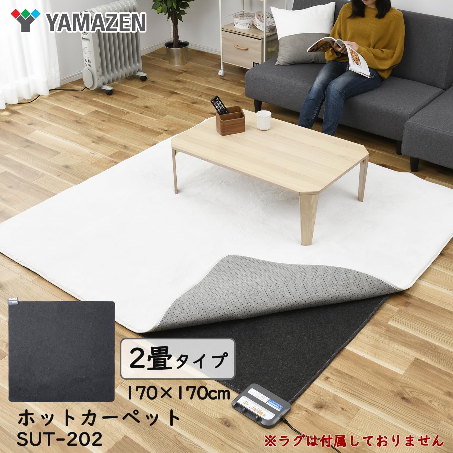Amazon | [山善] ホットカーペット 空気をキレイにする 電気カーペット 