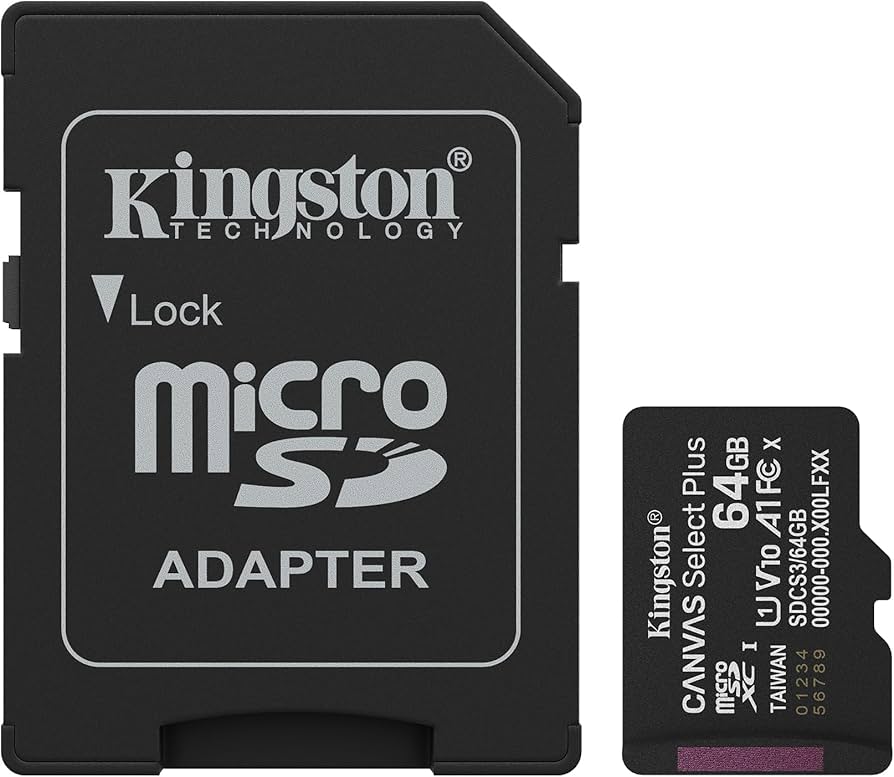 Kingston 64GB Canvas Select Plus microSD Card | Up to 100MB/s