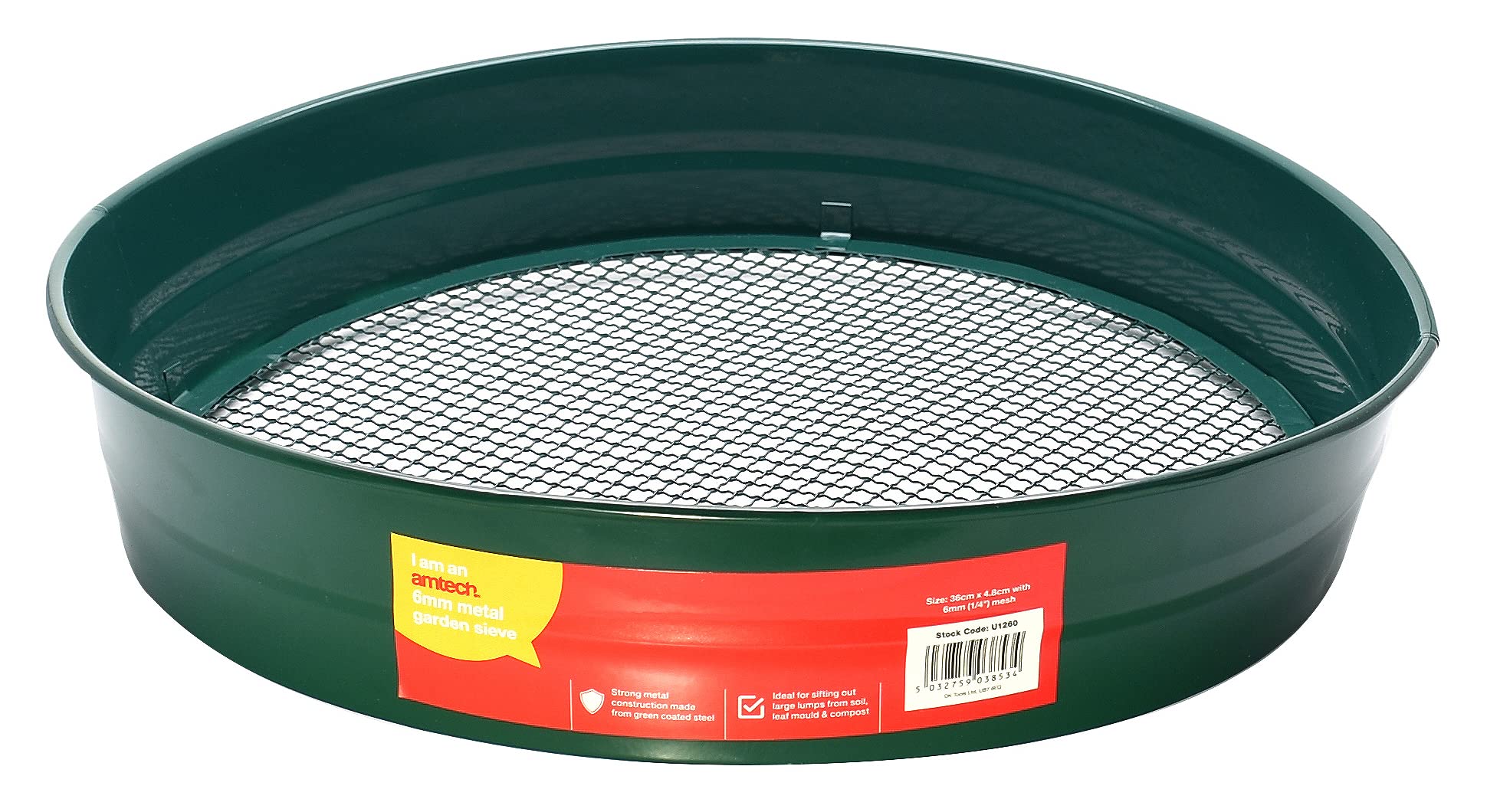 Amtech U1260 37cm (14.5") Tamiz de jardín de metal