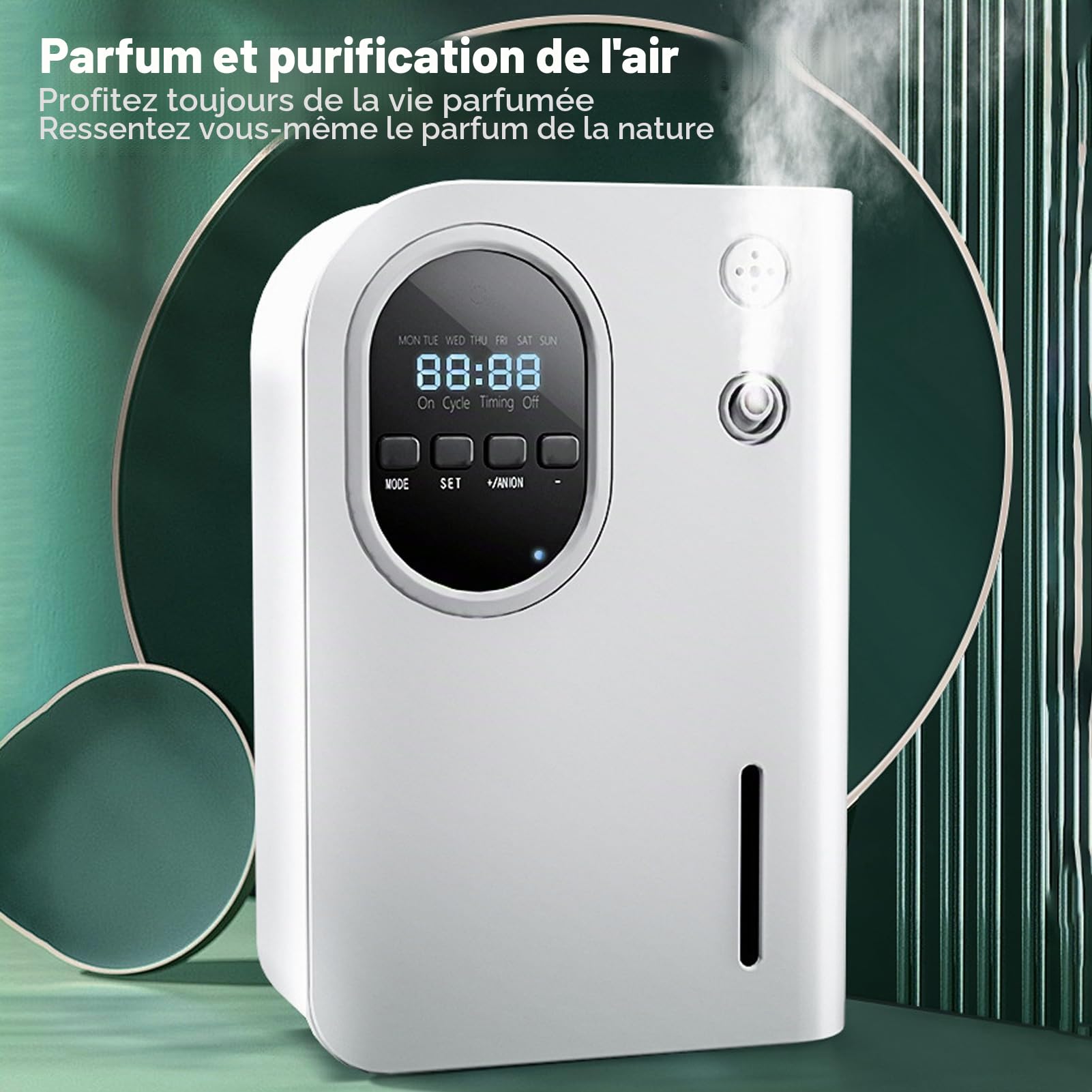 Machine à Air Parfumée Intelligente 600m³, Diffuseur D'huiles Essentielles D'arôme Professionnel 160 ML, Machine à Air Parfumée de Type divisé Système de Diffusion par