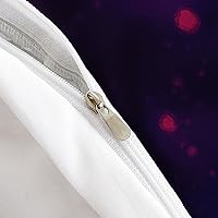 Vista 98 de AILONEN Juego de funda de edredón de rosas rojas tamaño Queen, juego de ropa de cama 3D con rosas rojas aceitadas para niñas, funda de edredón