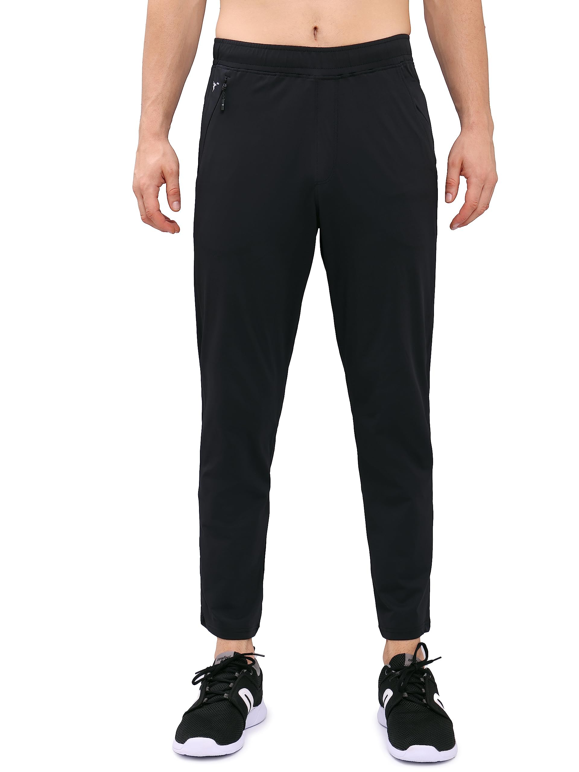 technosport Men's Regular Fit Mid Rise Track Pants (OR85_Black_XL)-picture-56
