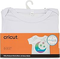 Vista 1 de Cricut Baby Bodysuit Blank, DIY Custom Baby Onesie
