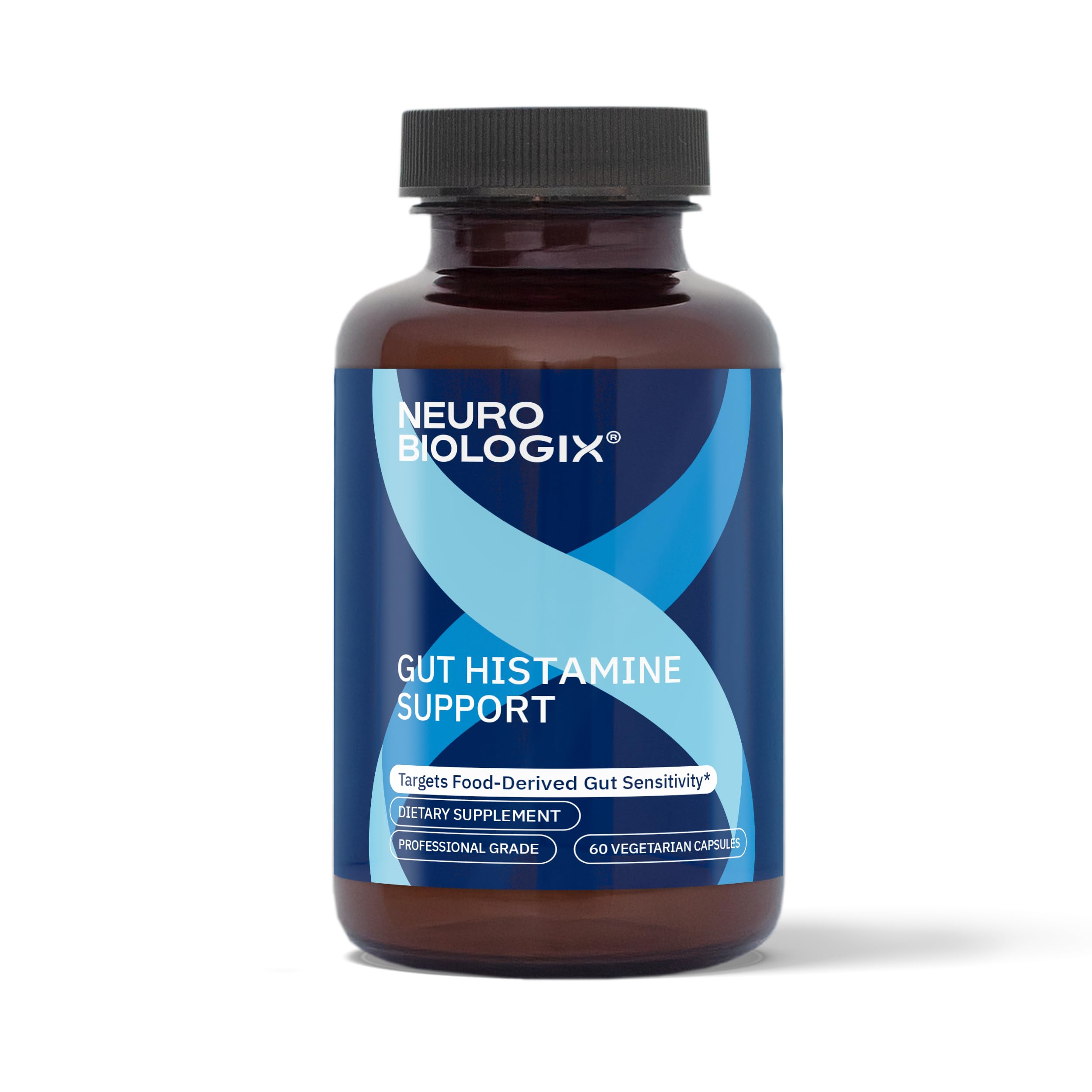 Neurobiologix Gut Histamine Support Supplement, Digestion & Immune Balance with Vitamin C, NAC, Bromelain & Quercetin, Supports Food-Derived Histamine Response for Men & Women, Vegetarian, 60 Capsules