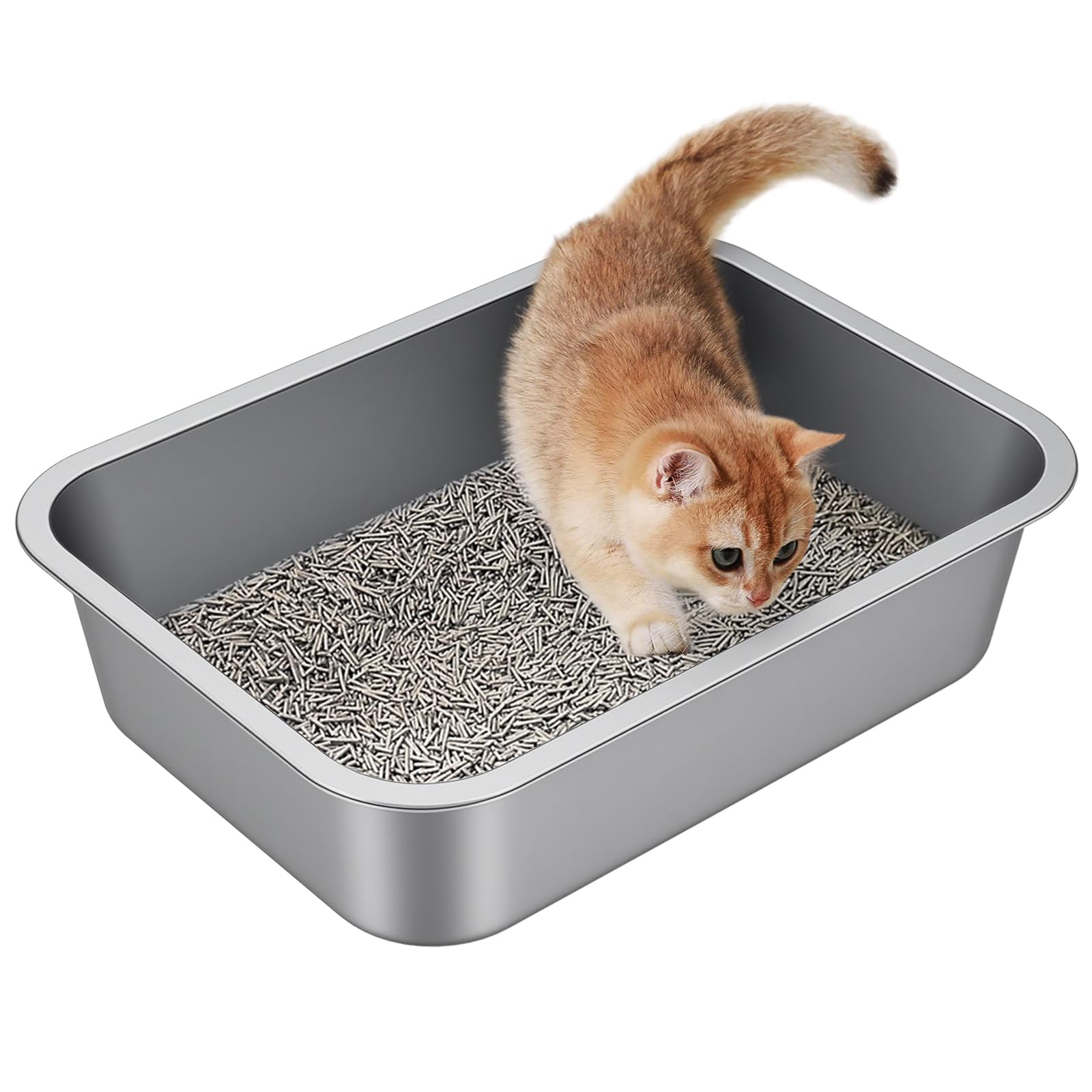 Idymere Stainless Steel Litter Box
