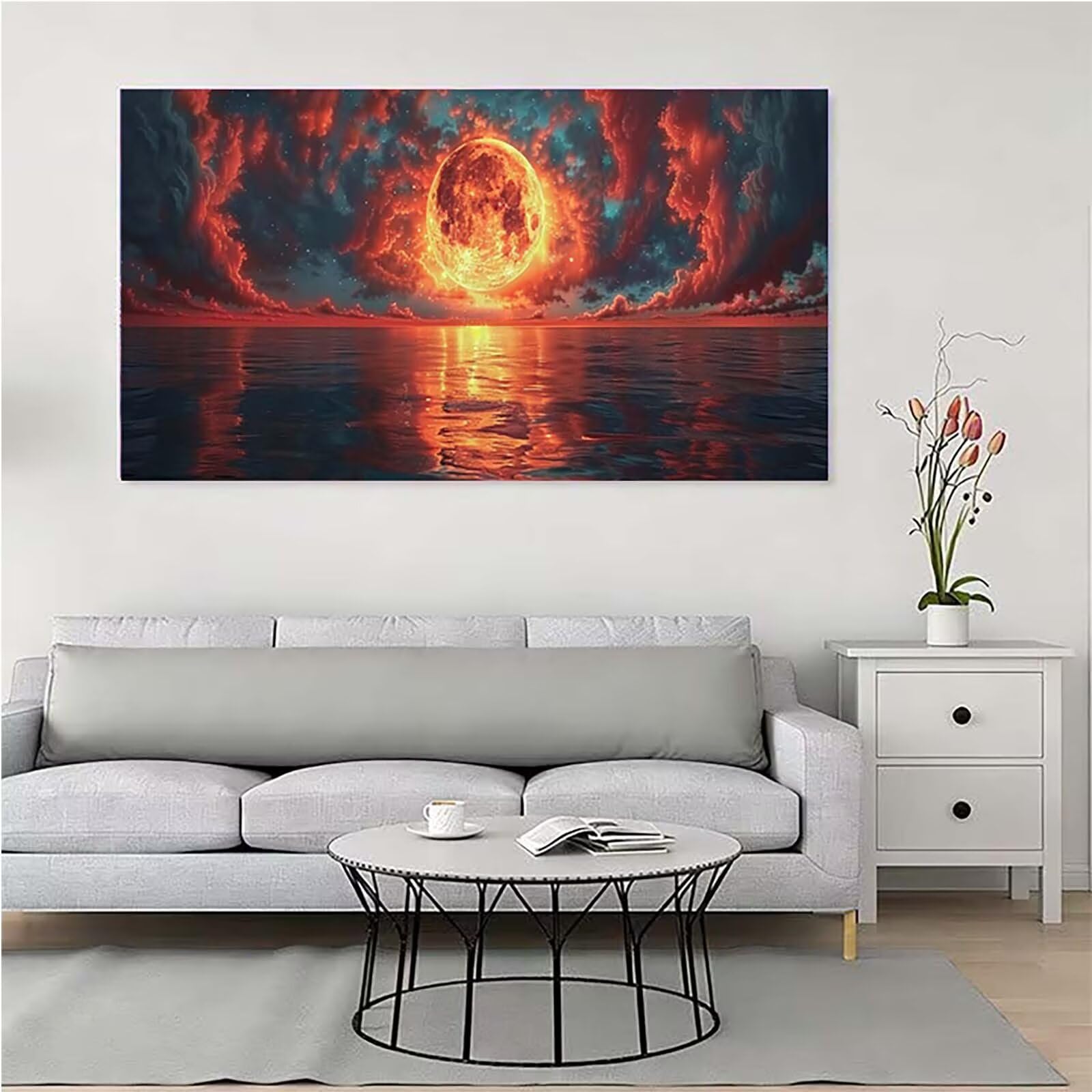 Luna Diamond Painting Grandi Dimensioni 70x140cm, Diamond Painting 4-9472
