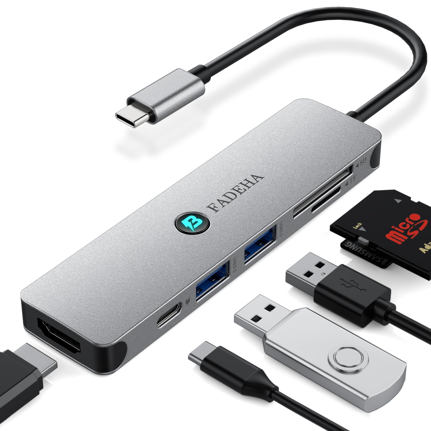 Amazon.com: 2025 Latest Version 7in1 USB C Hub, Mini Dongle Mac