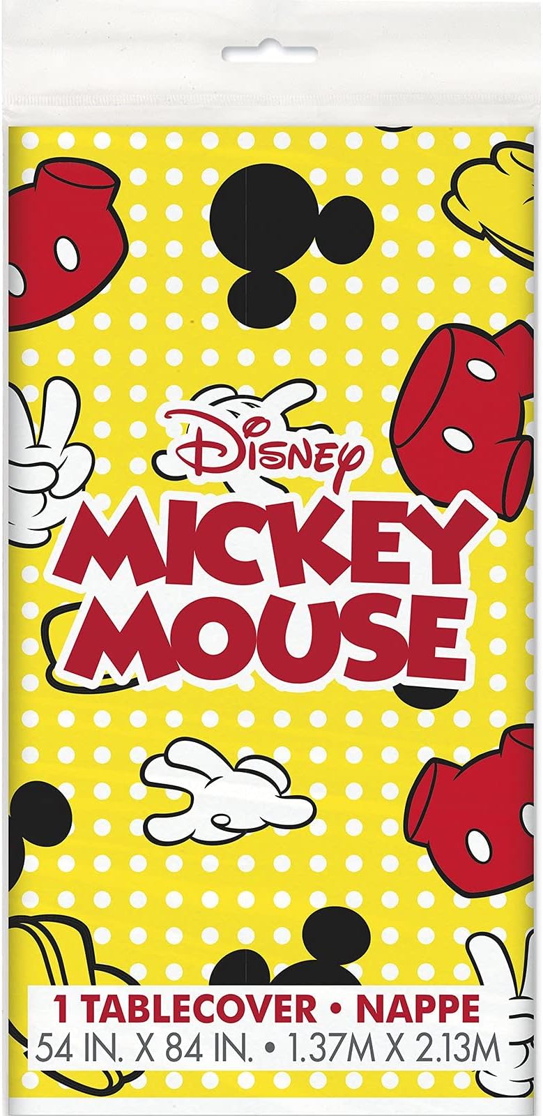 Mouse Birthday Party Tablecloth | 3-Pack Plastic Polka Dot Table Covers | 54 X 108 Inch Green