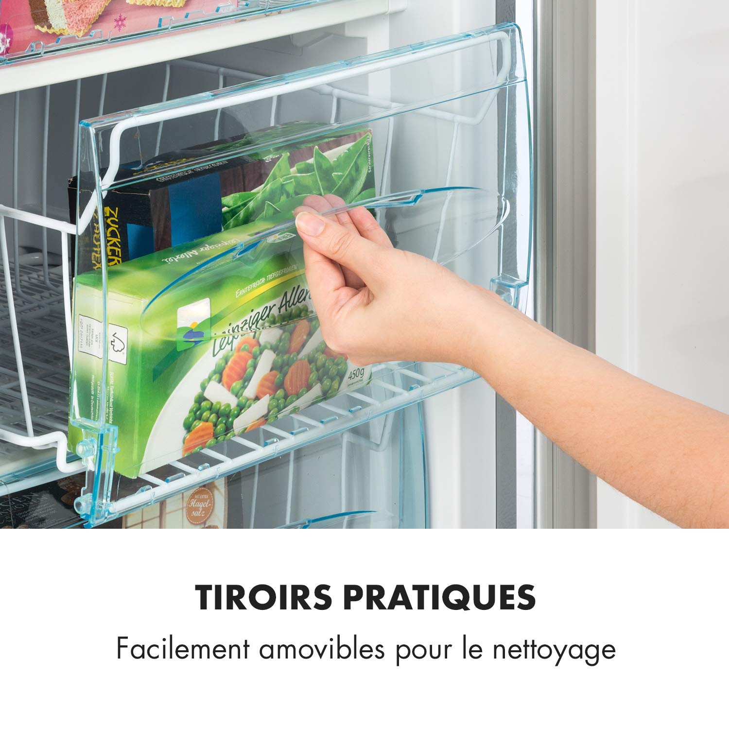 Klarstein Mini Congélateur Armoire 69L No Frost Froid Ventilé Étagère