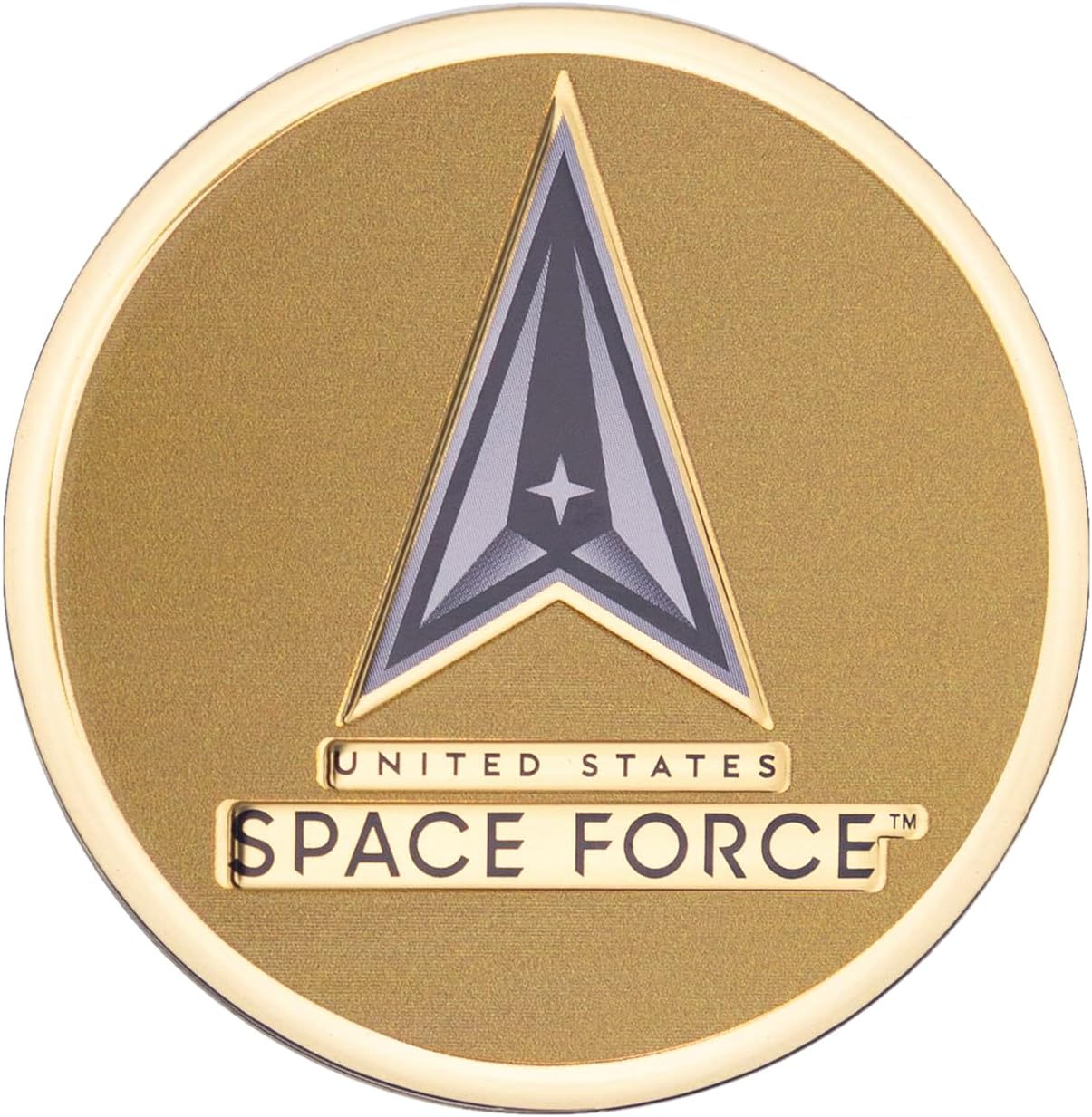 SHOP AWARDS AND GIFTS 2 Inch United States Space Force Medallion Disc with Peel and Stick Back, for Use on Medals, Trophies, Plaques, and More, Multiple Colors