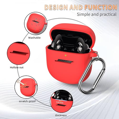 Miniatura 10 de Funda para auriculares Bose QuietComfort II (2022) y nueva funda Bose QuietComfort Ultra (2023), funda protectora de silicona WOFRO para auriculares