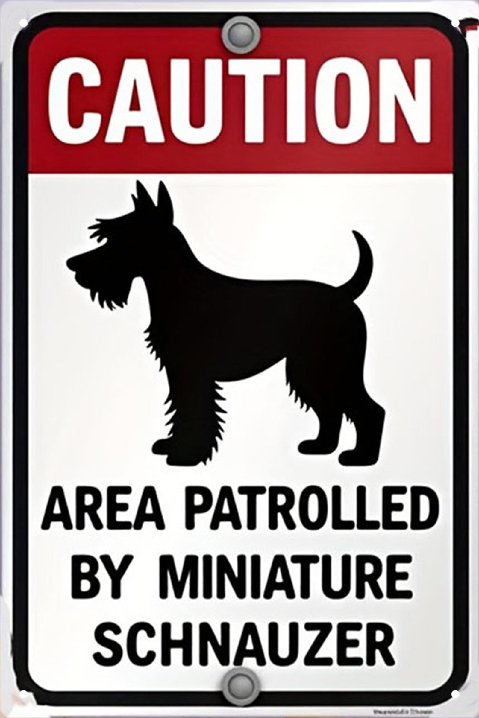 Nianxi Caution Retro Warning Tin Sign,Vintage Beware Metal Sign Wall Decor For Outdoors Bar Yard, Farm, Fence, Home, 8X12 Inches (Caution)