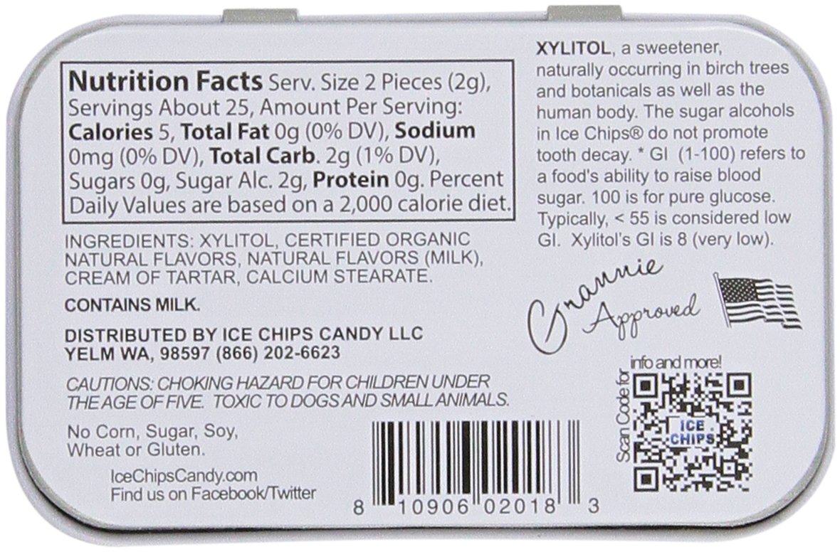 ICE CHIPS Xylitol Candy Single Tin Root Beer