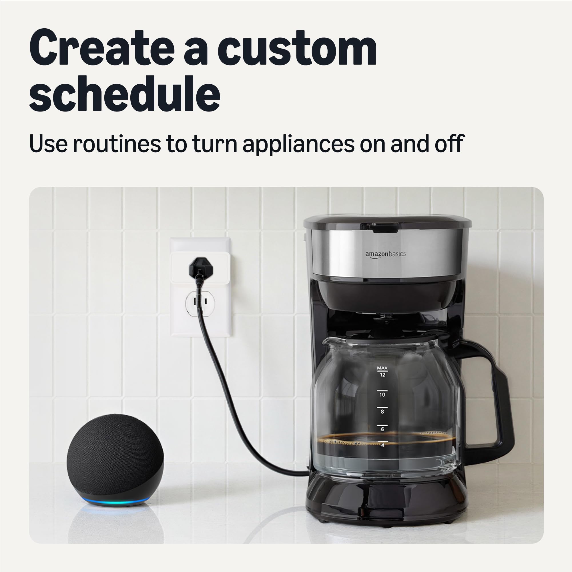 Amazon Basics Smart Plug Matter Compatible Compatible with Amazon Alexa Google Home Apple HomeKit Matter Hub Required 2 — view 5