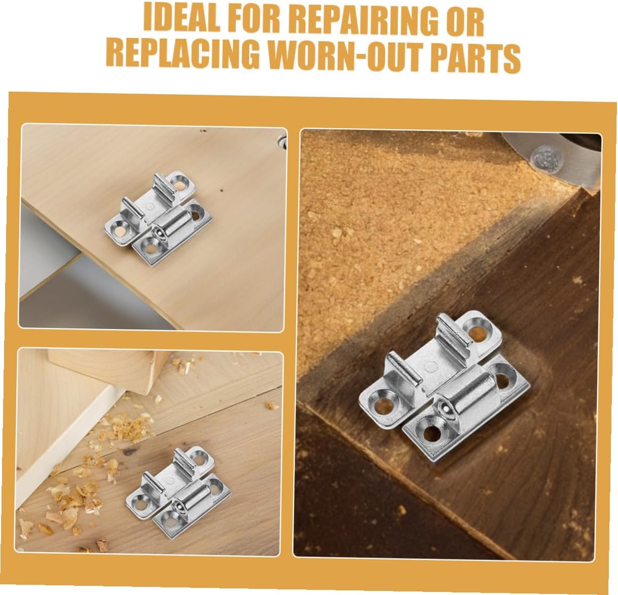 6pcs Range Hood Glass Panel Holder Latch Clips Stainless Steel Metal Mounting Fasteners Universal Kitchen Appliance Door Catch for Range Hood Repair