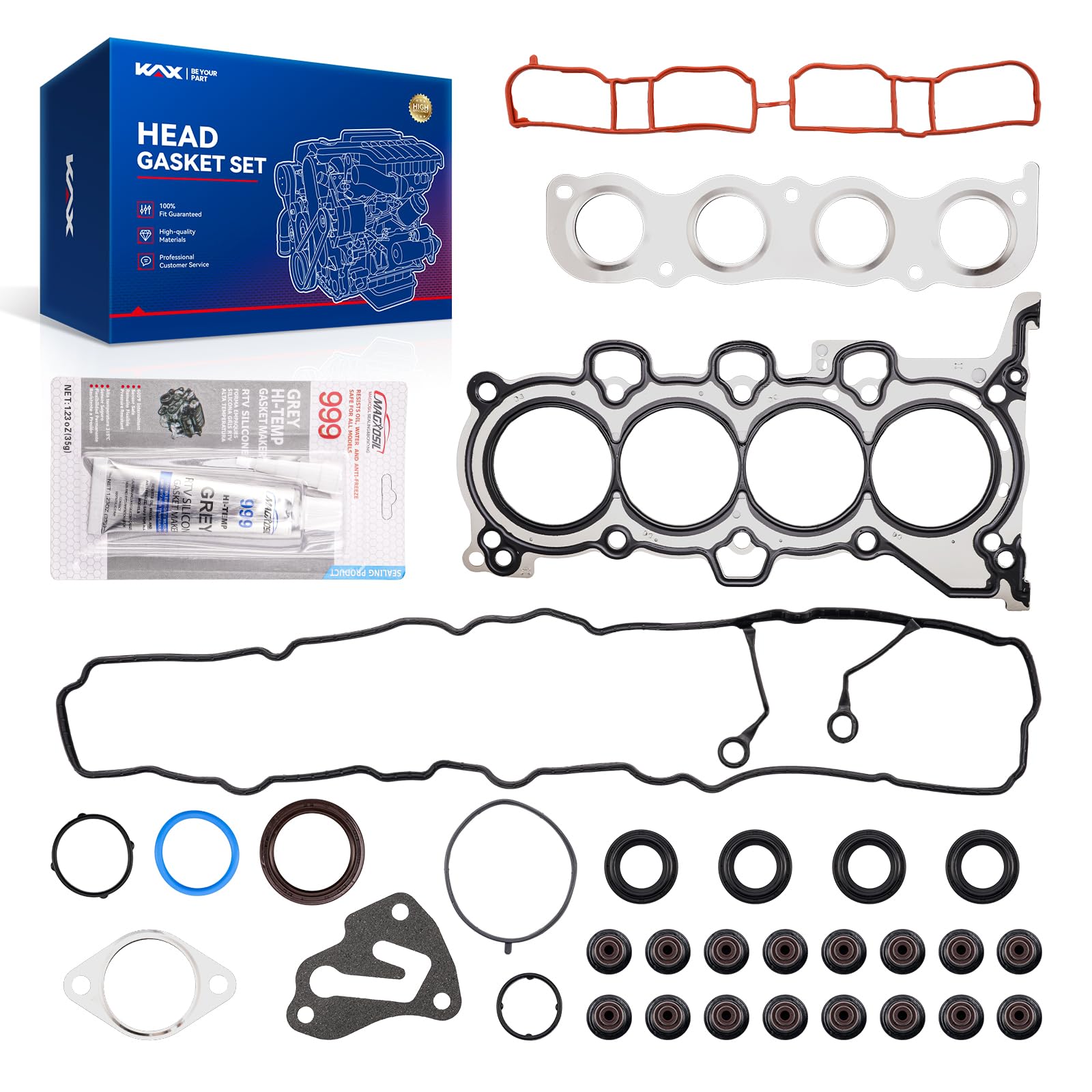 KAX Head Gasket Set Fit for Elantra 2011-2016 1.8L, Kia Soul 2012-2013 2.0L