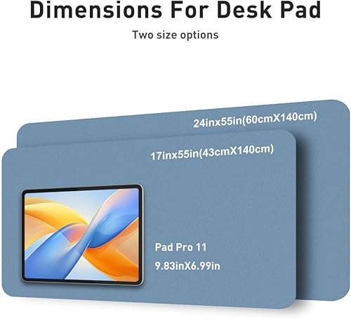 Miniatura 358 de Aothia Tapete protector de escritorio, alfombrilla para mouse, antideslizante, impermeable, de piel sintética, secante de escritorio, para Verde