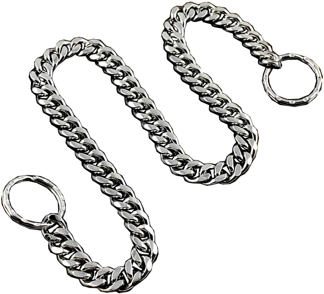 Cool Pet Dog Choke Chain Silver Heavey Metal Choker Collar