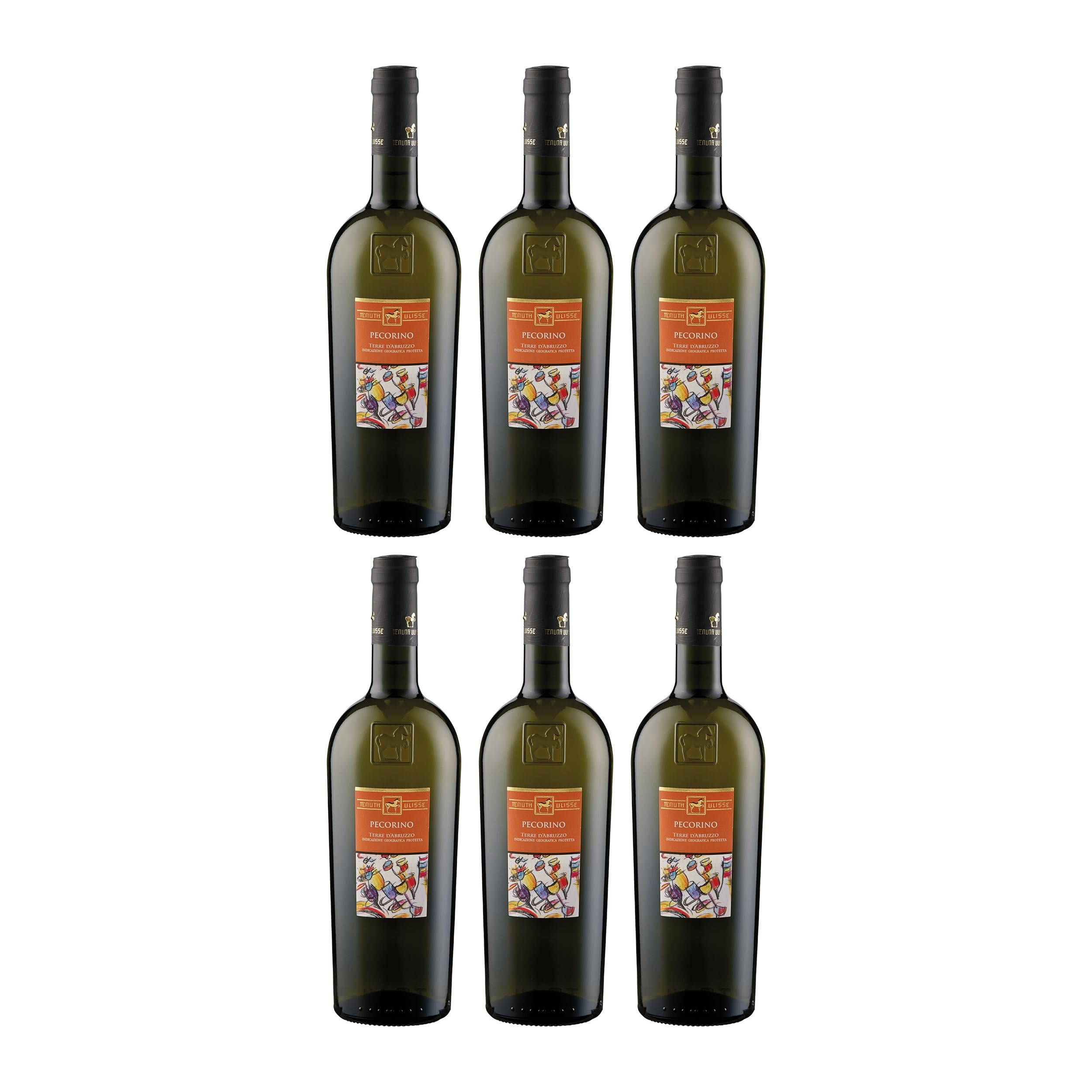 Tenuta Ulisse Pecorino Terre d'Abruzzo IGP Weisswein Weiss trocken Italien inkl. FeinWert E-Book (6 x 0.75 l)