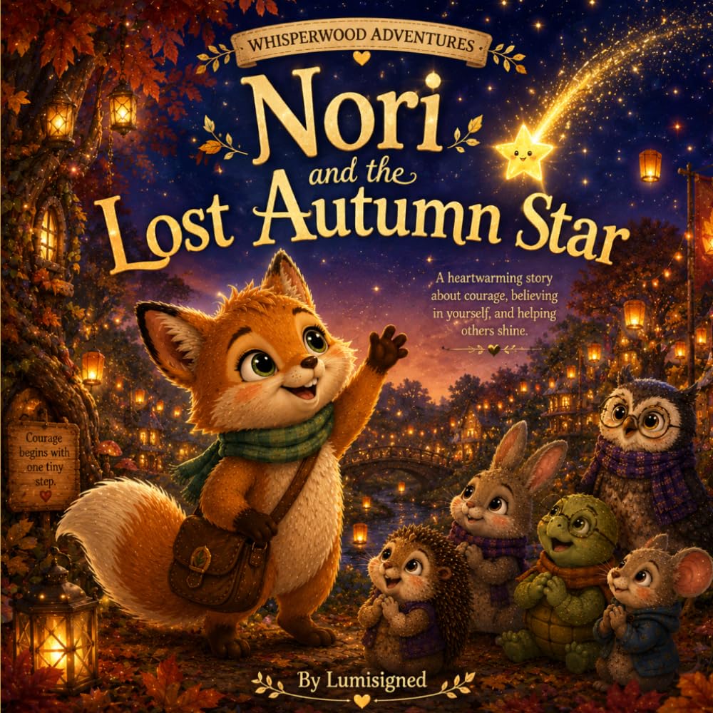 NORI AND THE LOST AUTUMN STAR: A heartwarming story about courage, believing in yourself and helping others shine (Whisperwood Adventures)