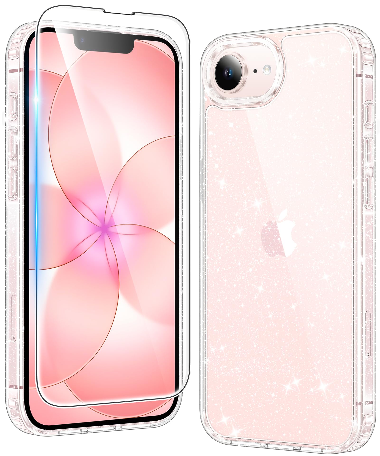 Amazon.com: FNTCASE for iPhone 17e Case Glitter: for iPhone 16e Case Bling Sparkle Clear Anti Yellowing Rugged Case Military Grade Protection Slim Cases | Scratch-Resistant Transparent Cell Phone Cover (Shiny) : Cell Amazon.com: FNTCASE for iPhone 17e Case Glitter: for iPhone 16e Case Bling Sparkle Clear Anti Yellowing Rugged Case Military Grade Protection Slim Cases | Scratch-Resistant Transparent Cell Phone Cover (Shiny) : Cell