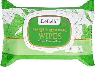 DeBelle Makeup Remover facial wet Wipes | Enriched with Aloe Vera &amp; Avocado Extract | Alcohol-Free | Ultra-Soft Cleansing ...