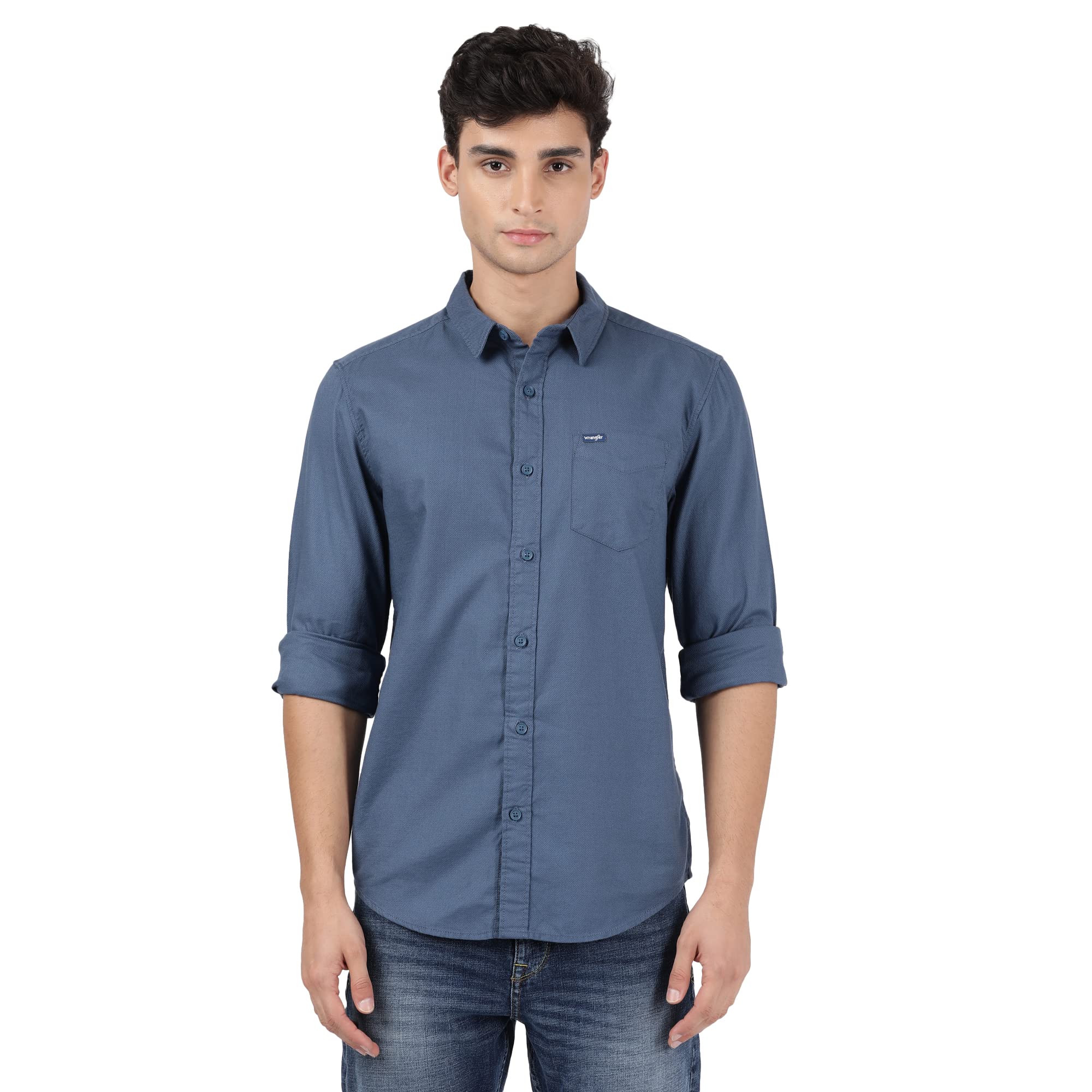 WranglerMen's Solid Fitted Shirt