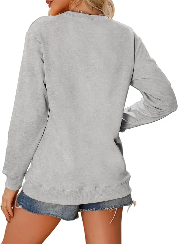 Coffee Sweatshirts for Women Coffee Baggy Sweater Crewneck Sweatshirt Graphic Casual Lightweight Pullover Tops image 4