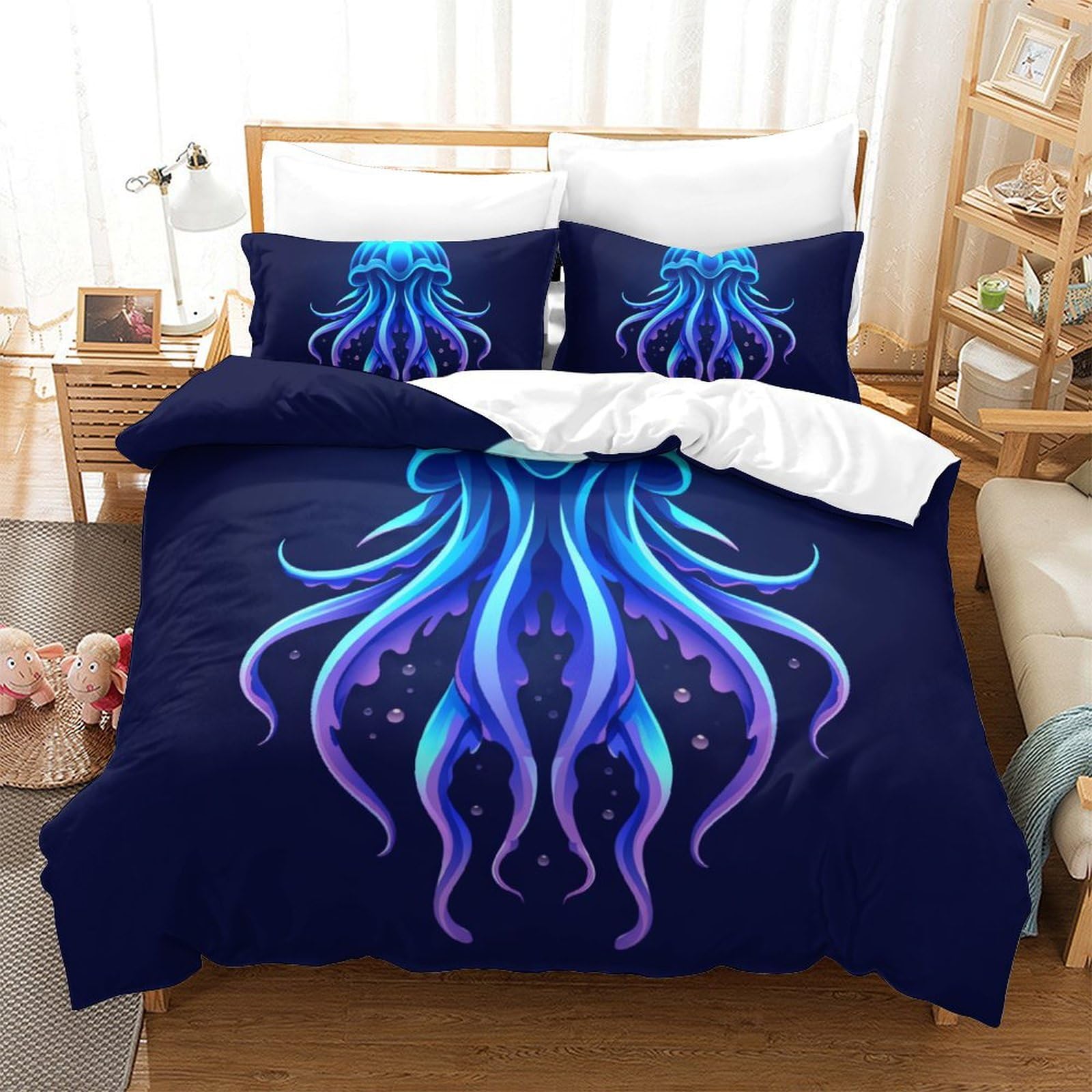 Parure de lit océan 3D pour transformer la chambre des garçons et filles
