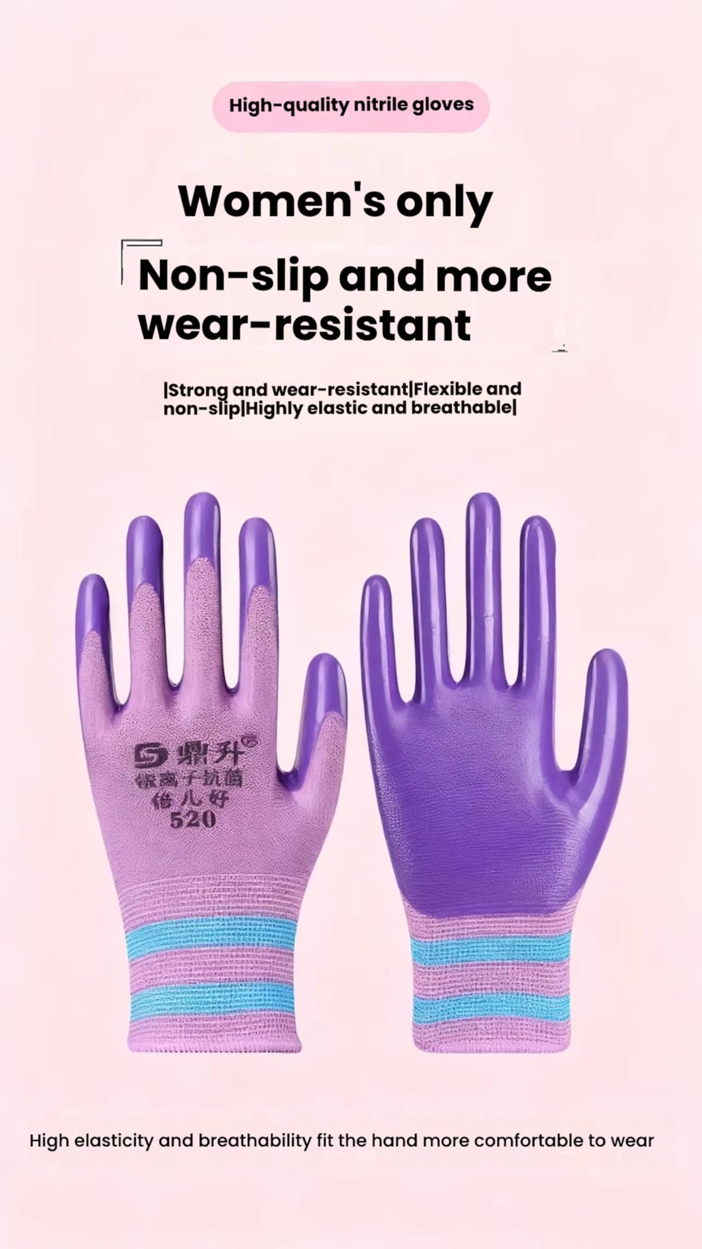 20 par Profesjonalne rękawice ogrodnicze, rękawice ogrodnicze z powłoką z gumy nitrylowej, pracy ochronnej na zewnątrz (Green/Medium Size,20 pairs)