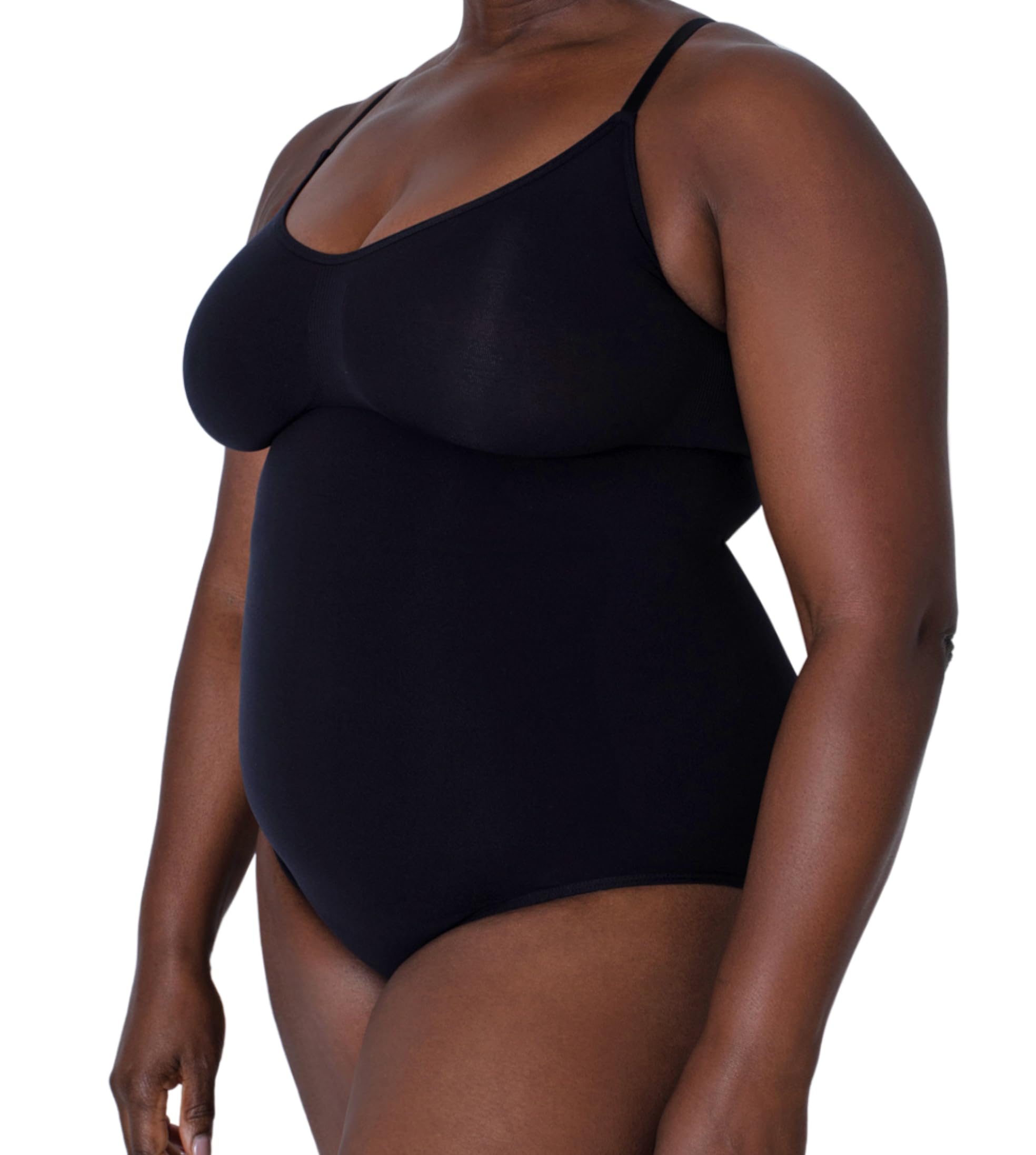 Conturve Scoop Neck Bodysuit Shaping Panty Shapewear Body Suits for Women with Tummy Control Black / 3XL/4XL