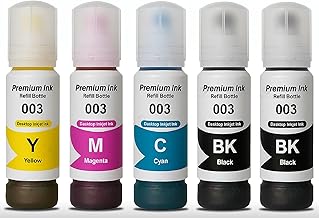CANOFF 003 Ink for Epson L3110, L3150, L3250, L3252 L3115, L3116, L3101, L3210, L3215, L3216, L3151, L3152, L3156, L5190 Printer - Compatible Ink Bottle for Epson 003