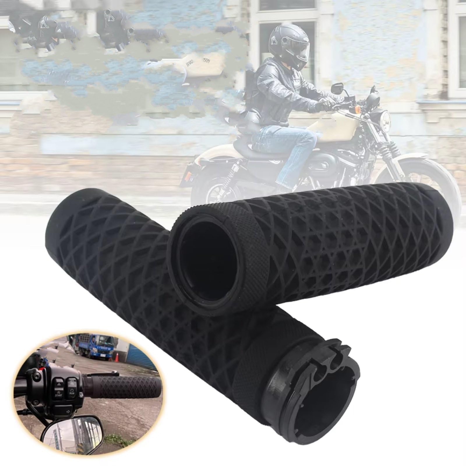 Moto Fundas manillar Para Touring Cubiertas Manillar Motocicleta Cubierta Empuñaduras