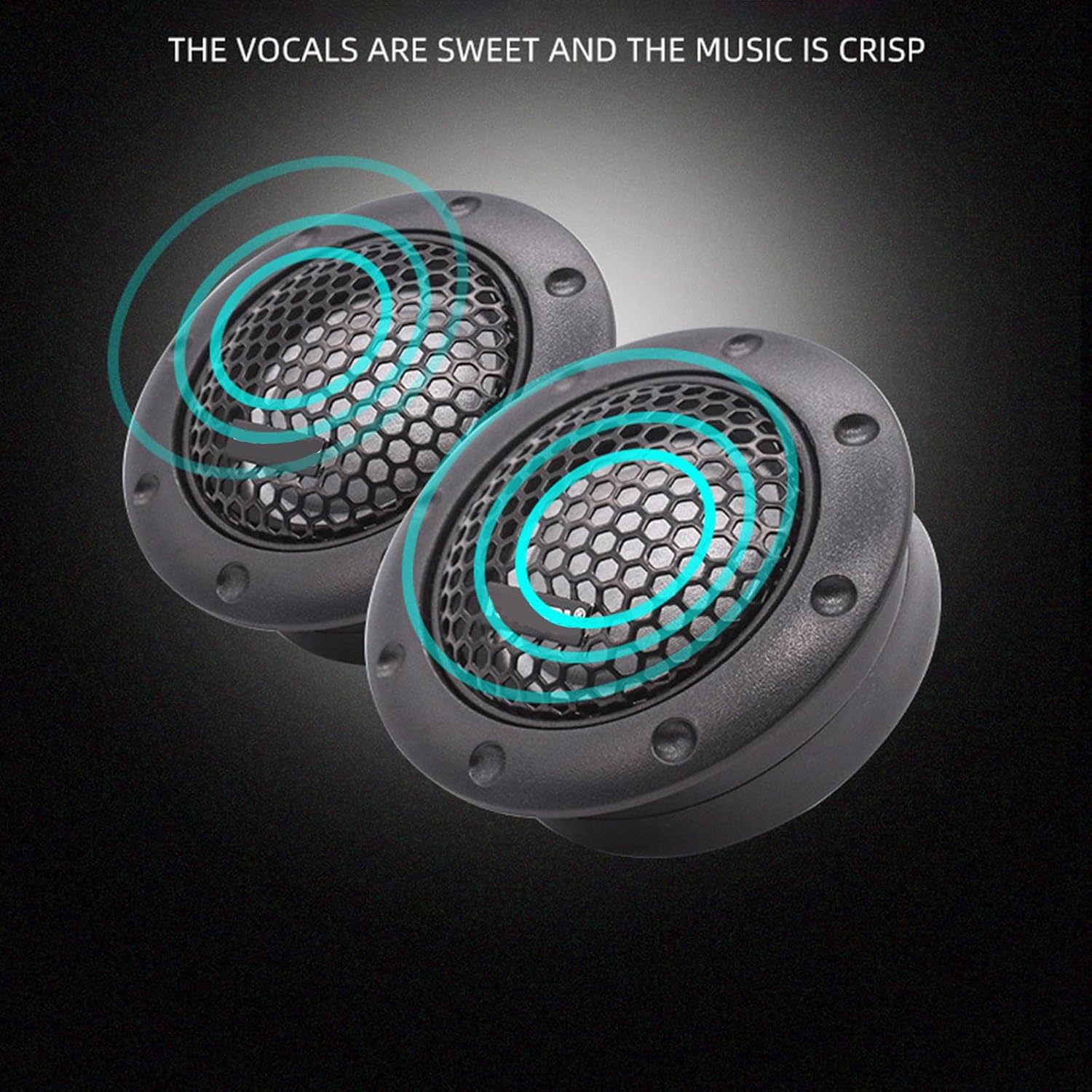 Auto Sound Upgrades Tweeter Speak Set Easy Installation Vehicle High Ranges Tweeter Speak for Enhances Fidelities Sound Audiophile Accessories
