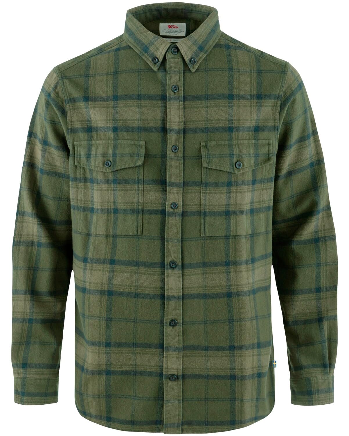 Fjällräven Övik Twill M T-shirt męski, Deep Forest/Green, XXL