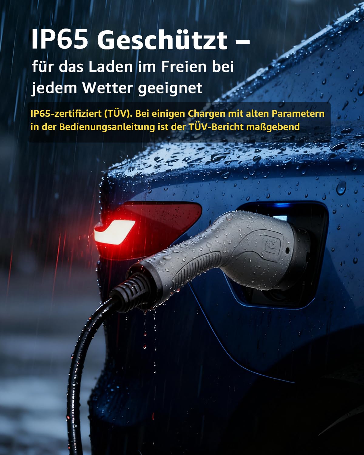 bokman Typ 2 Ladekabel 11kW 8 Meter | 16A, 3-Phasig, Modus 3, Typ 2 auf Typ 2 EV Ladekabel für Elektroauto mit Tragetasche und Mikrofasertuch