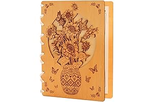 Eco-Friendly Sunflower Wooden Birthday Cards: Express Gratitude with Unique Style