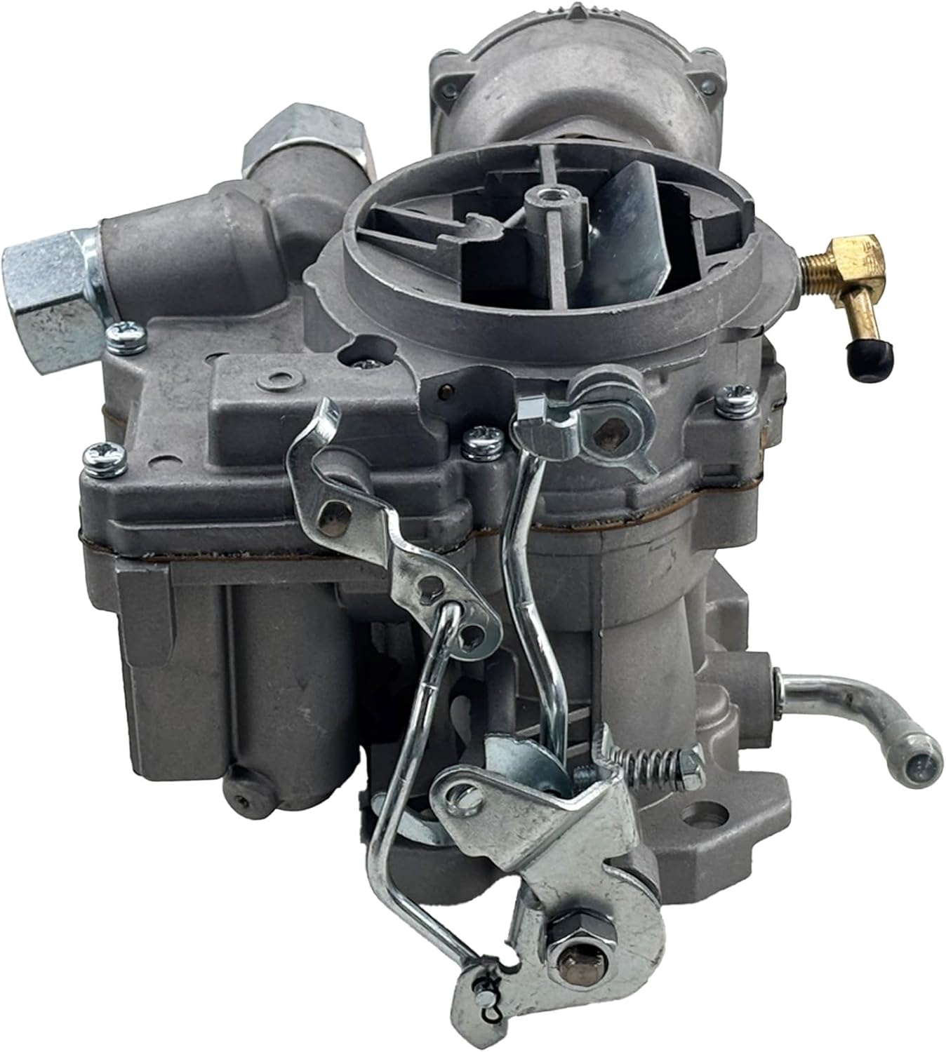 3310-804622R1 3310-86448A1 Marine Carburetor Replacement for Rochester 2 Barrel Mercarb Carburetor V8 5.0L 305 5.7L 350 Mercruiser Engine with Electric Choke （Sliver）