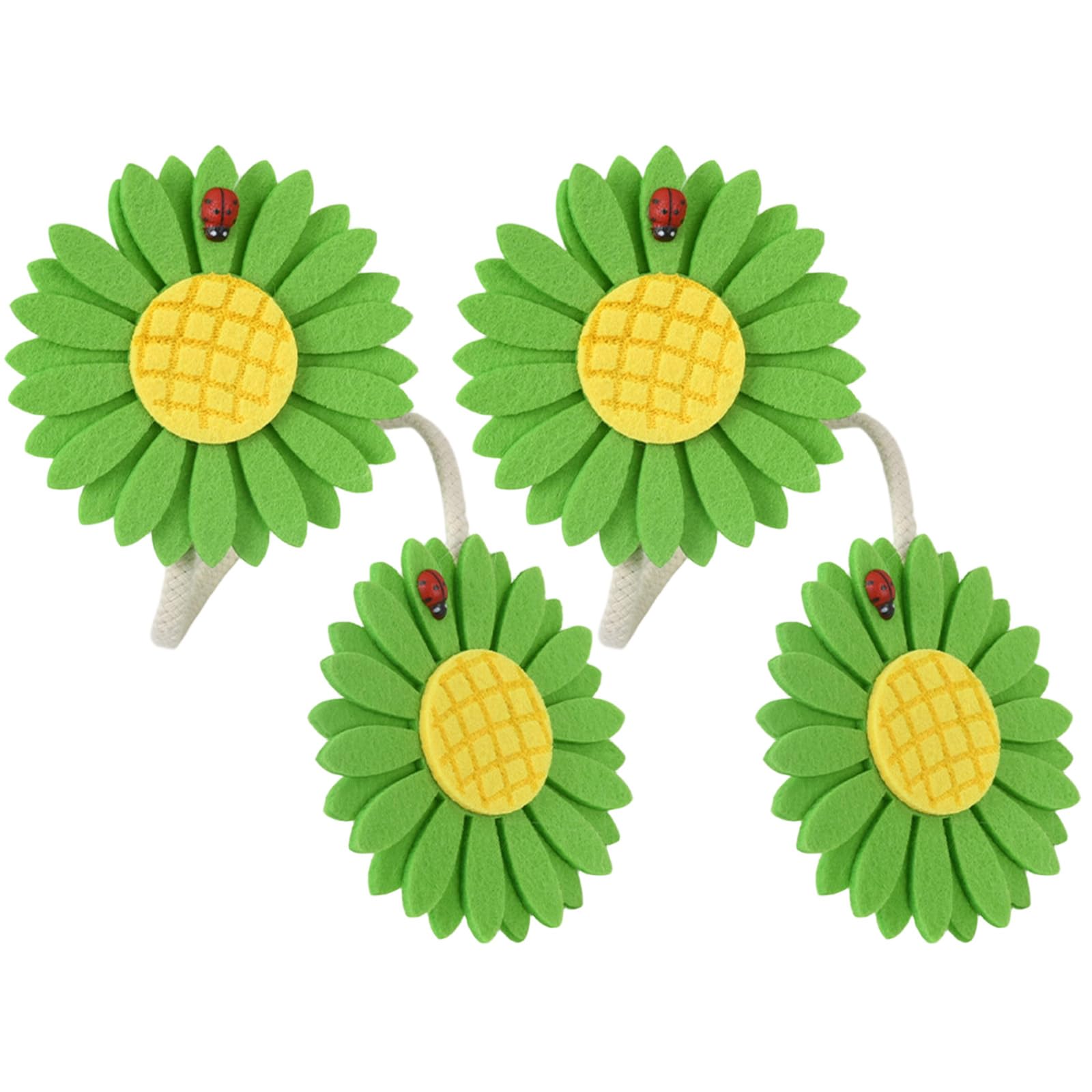 Curtain Tiebacks Decorative Window Holdback Buckles Flower Styles Curtains Tie Backs Holder Home Decors Decorative Holdbacks
