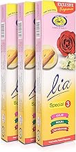 Lia 3 in 1 Assorted Pack Agarbatti | Gulab, Mogra & Chandanam Fragrance Pack of 3