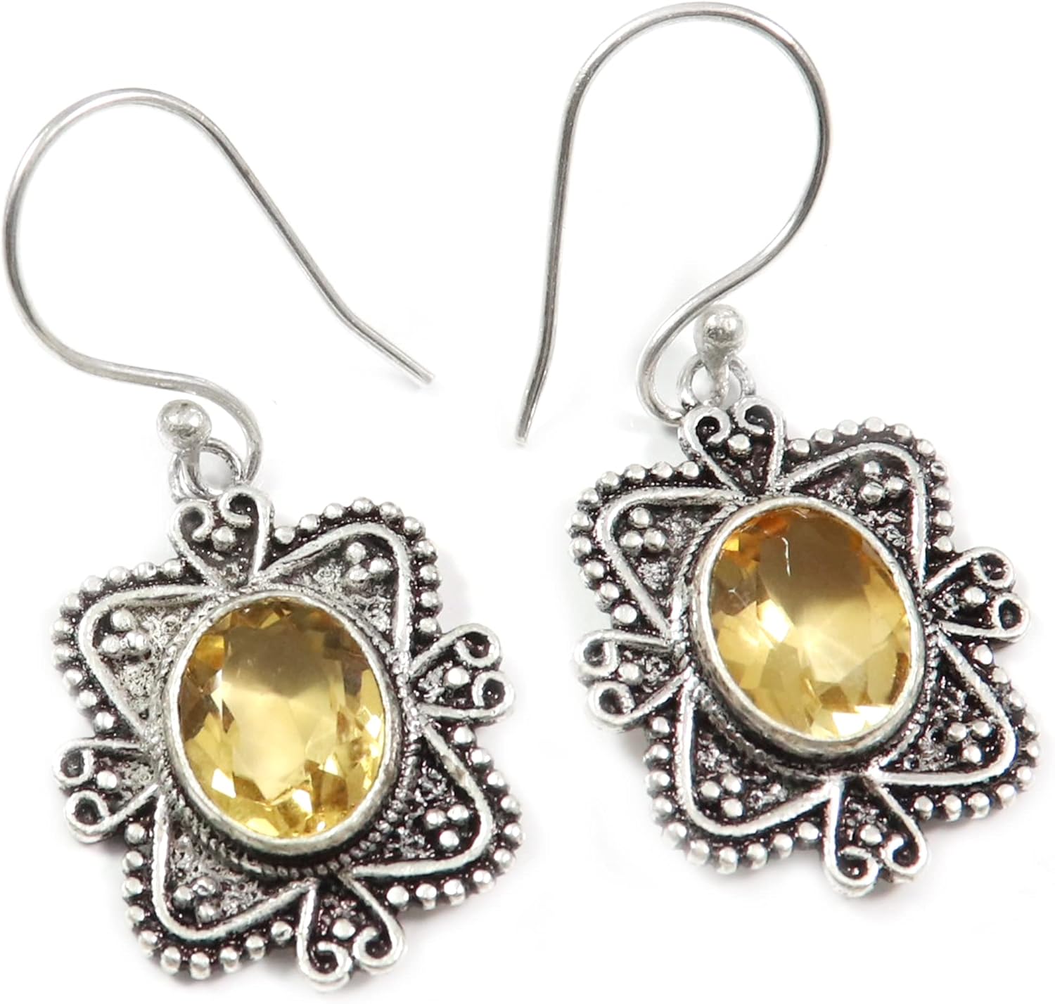 Opal Lab-Created Garnet Carnelian Gemstone 925 Sterling Silver Drop/DangleEarring Handmade Jewelry Goyal Exports SEG189