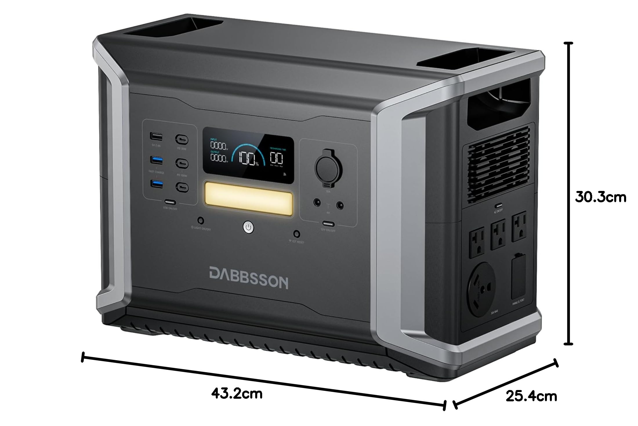 Amazon.co.jp: 【2150Wh大容量】Dabbsson ポータブル電源 2100Pro 半