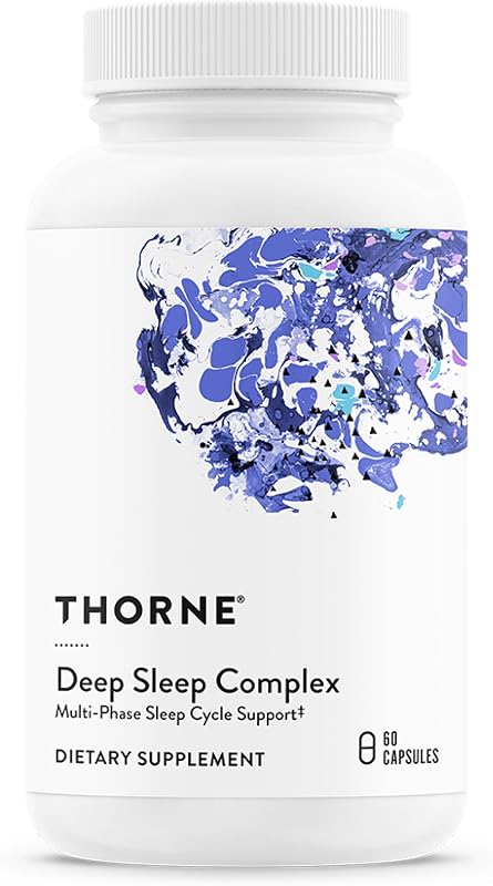 THORNE Deep Sleep Complex, L-Theanine, Chamomile & Maizinol, 60 Capsules | Supports Sleep Quality, Relaxation & All Phases of the Sleep Cycle*, Melatonin-Free, Gluten-Free, NSF Contents Certified