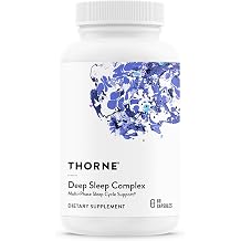 THORNE - Deep Sleep Complex - All-Natural Sleep Supplement - Supports Sleep Quality &amp; All Phases of The Sleep Cycle* - with L-Theanine, Chamomile &amp; Maizinol - Third-Party Certified - 60 Capsules