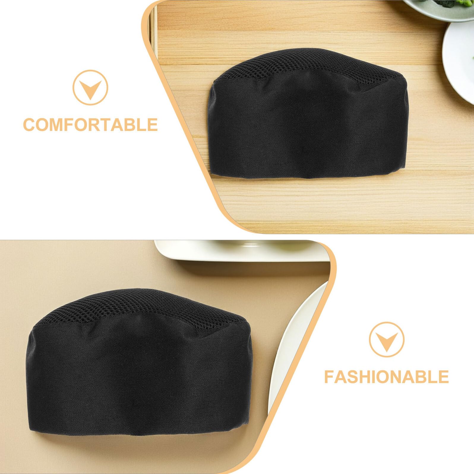Didiseaon 4 Piezas Gorro de Chef para Cocinar Gorro de Malla Transpirable para Hombre y Mujer de Chef para Cocina Profesional