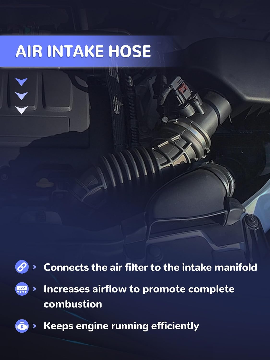Air Intake Hose with Stainless Steel Clamps for Encore Trax