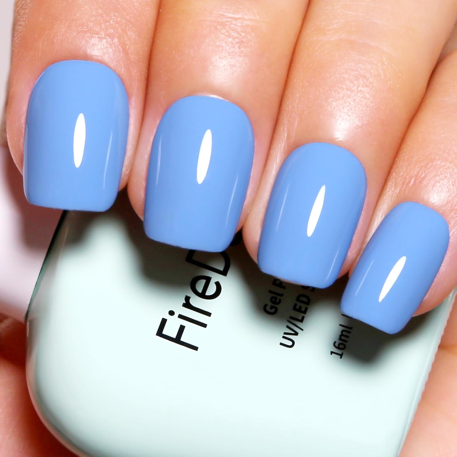 Baby Blue Gel Nail Polish, 0.54 Fl Oz Large Bottle Light Blue Color UV/LED Soak Off Gel Polish for Autumn and Winter 1Pcs Baby Blue Gel Nail Polish, 0.54 Fl Oz Large Bottle Light Blue Color UV/LED Soak Off Gel Polish for Autumn and Winter 1Pcs
