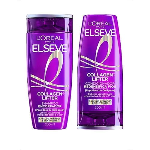 L´oreal Paris Elseve Collagen Lifter Shampoo Encorpador e Condicionador Redensifica os Fio...