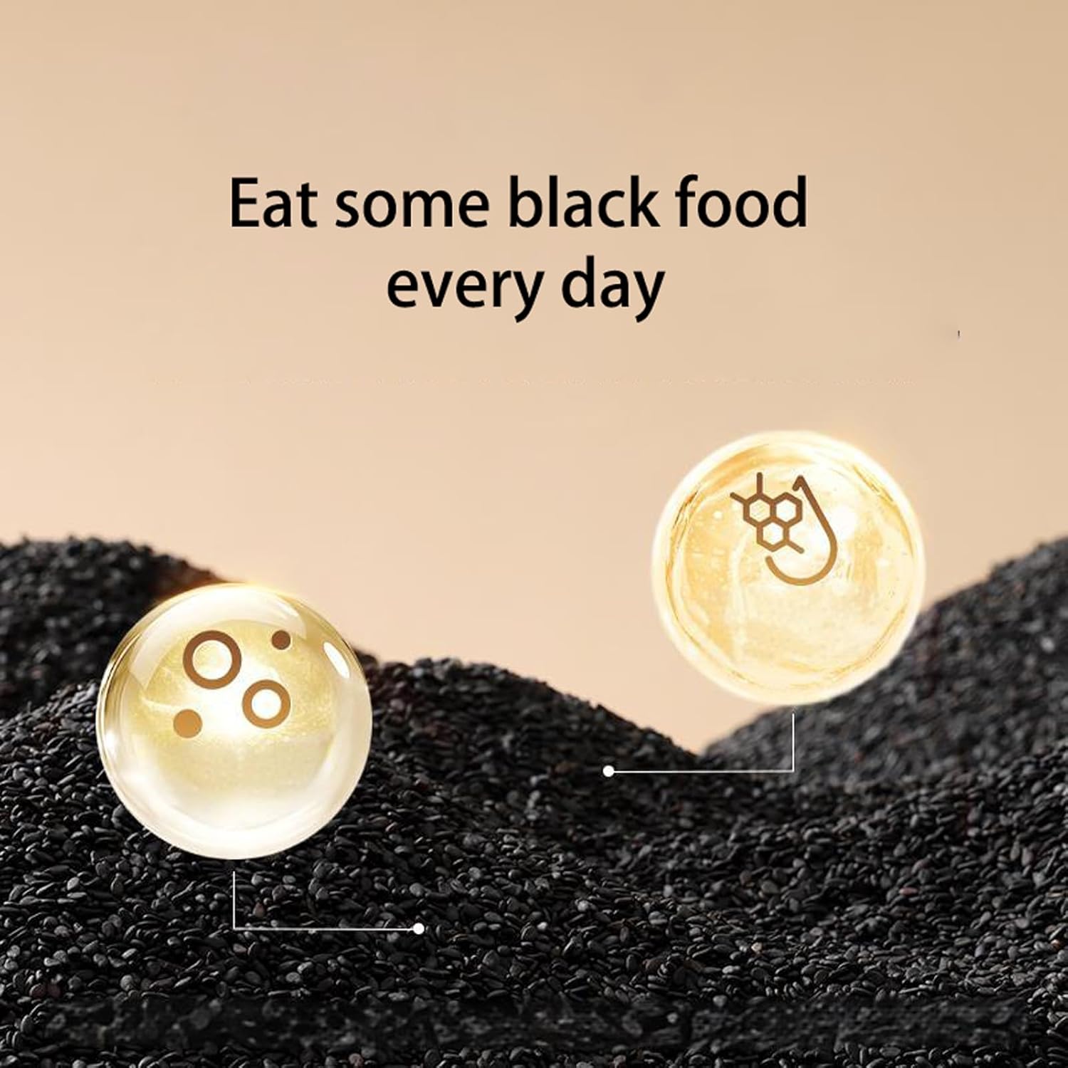 XCVFDVOR Black Sesame Walnut Black Bean Powder Black Sesame Powder Walnut Powder Black Bean Powder (700g/1.5lb)