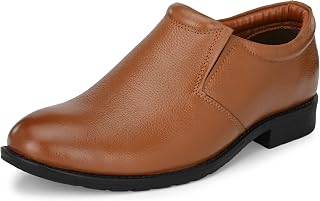 Men's Full Grain Leather Slip On Formal Shoes | Anti Skid Sole | Padded Collar | Antimicrobial & Heat-Insulating | Shoes for Office & Parties & All Occassions (SSE 403.404.405)